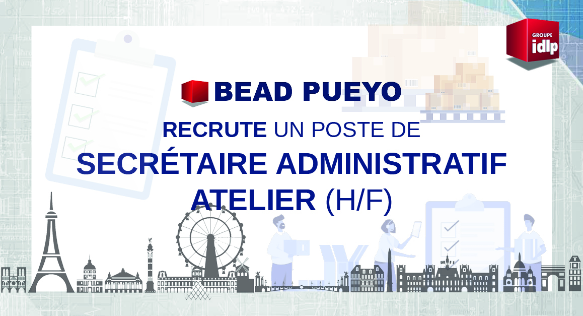 Recrutement poste secrétaire admin atelier